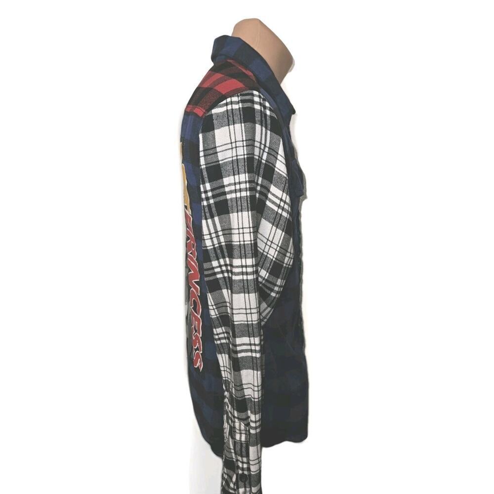 Official Aaliyah Plaid Button Up Long Sleeve Shirt Size Small RARE - Picture 7 of 10